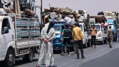 صورة عودة عكسية إلى مناطق الشمال السوري