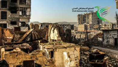صورة تقرير عن إعادة إعمار حي جوبر الدمشقي